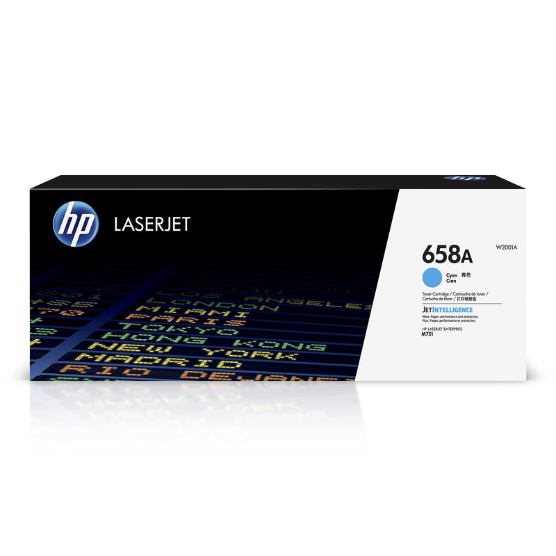HP 658A LaserJet Toner Cartridge Cyan W2001A