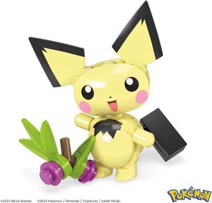MEGA Pokémon - La Foresta di Pichu, Set Adventure Builder con 84 Pezzi da Costruire e Sistema Mattoncino Movimento, 1 Personaggio Pichu Incluso, Giocattolo per Bambini, 6+ Anni, HPB59