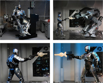 NECA- Ultimate Robocop Battle Damaged W/Chair Estatuas, Multicolor (81787