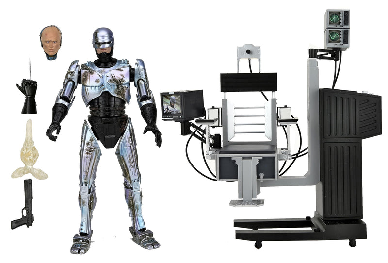 NECA- Ultimate Robocop Battle Damaged W/Chair Estatuas, Multicolor (81787