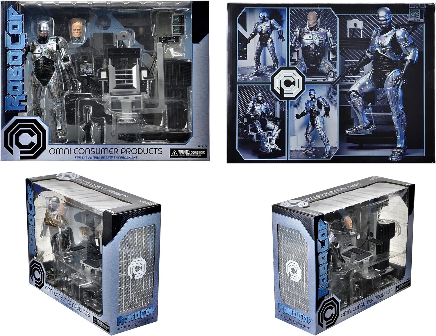 NECA- Ultimate Robocop Battle Damaged W/Chair Estatuas, Multicolor (81787