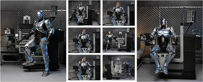NECA- Ultimate Robocop Battle Damaged W/Chair Estatuas, Multicolor (81787