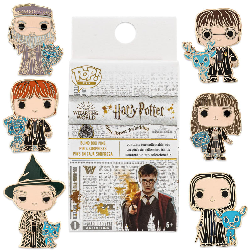 Loungefly Harry Potter 6 Pieces BLIND BOX SET Eaches - Harry Potter - Blind Box Enamel Pins - Cute Collectable Novelty Brooch - For Backpacks & Bags - Gift Idea - Official Merchandise - Movies Fans