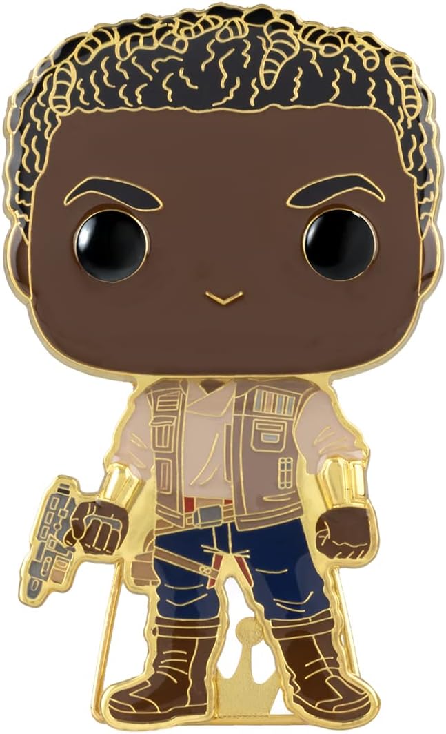 Funko Pop! Large Enamel Pin Star Wars: Finn - Star Wars Enamel Pins - Cute Collectable Novelty Brooch - for Backpacks & Bags - Gift Idea - Official Merchandise - Movies Fans