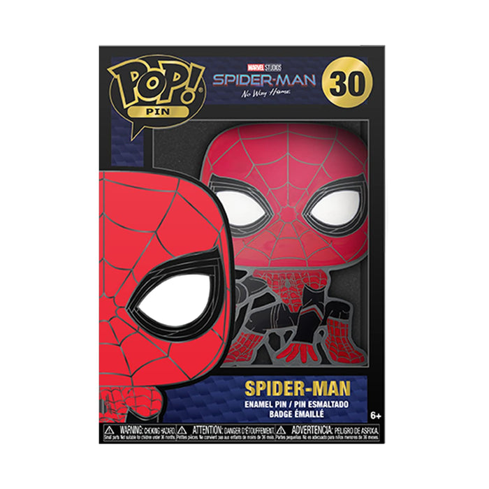 Loungefly POP! Large Enamel Pin MARVEL: SPIDERMAN TOM HOLLAND GROUP SKU - Spider-Man - Spiderman No Way Home Enamel Pins - Cute Collectable Novelty Brooch - for Backpacks & Bags - Gift Idea