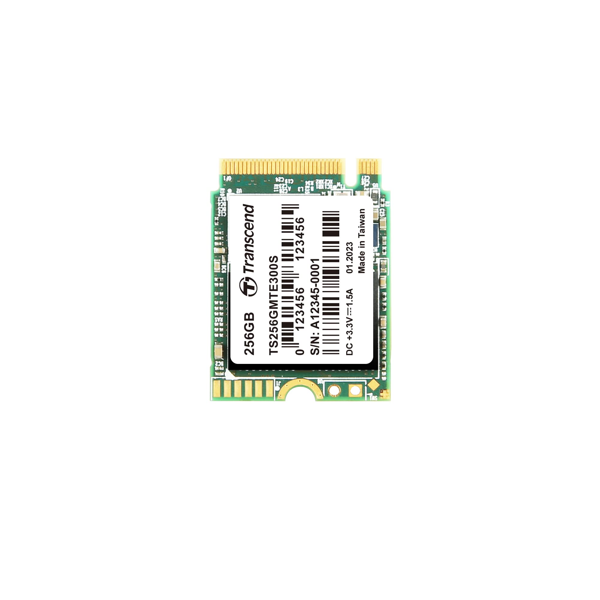 Transcend MTE300S 256GB NVMe PCIe Gen3 x4 M.2 2230 Internal Solid State Drive (SSD) 3D TLC NAND (TS256GMTE300S