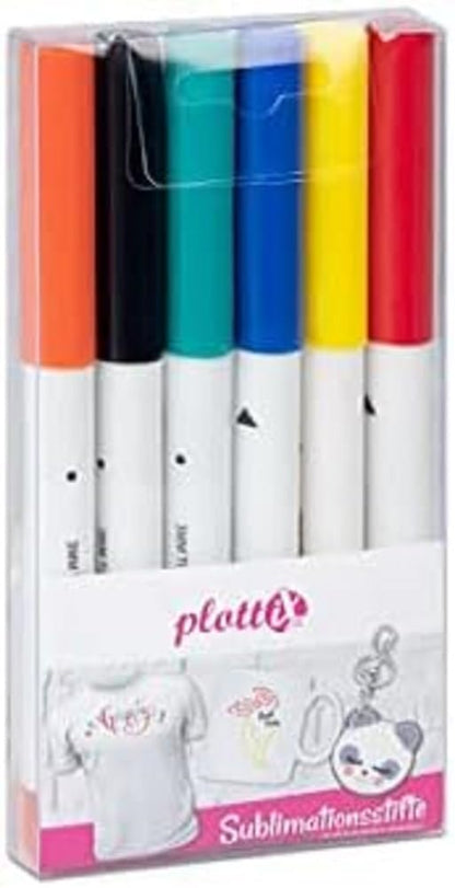 plottiX subliX - Sublimationsstifte Basic Set (6 Farben)