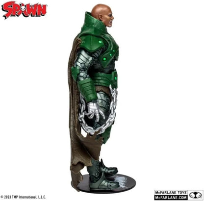 McFarlane Toys, Spawn Comic 7-inch Sinn Action Figure with 22 Moving Parts, Collectible Figure with Accessories and Collectors Stand Base – Ages 12+