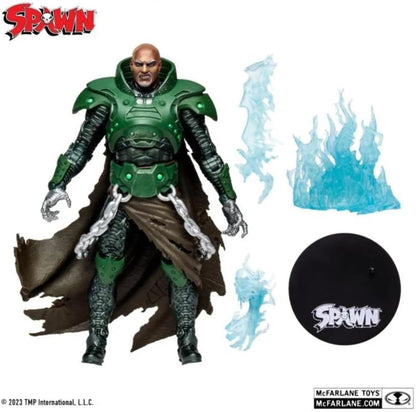 McFarlane Toys, Spawn Comic 7-inch Sinn Action Figure with 22 Moving Parts, Collectible Figure with Accessories and Collectors Stand Base – Ages 12+
