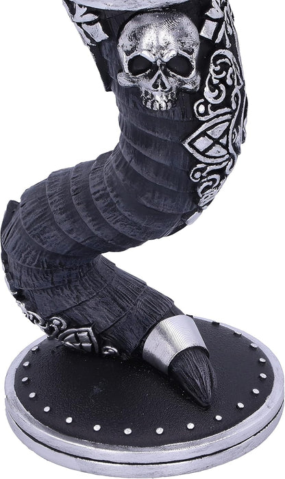 Nemesis Now Cult Cuties Pawzuph Goblet 19.5cm, Resin/Stainless Steel, Black, Cute Scarily Adorable Horned Cat Goblet, Removable Stainless Steel Insert, Cast in the Finest Resin, Expertly Hand-Painted