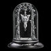 The Noble Collection The Lord of the Rings Arwen Evenstar Pendant Display - 5.5in (14cm) Pewter and Glass Dome Display - Officially Licensed Film Set Movie Props Gifts