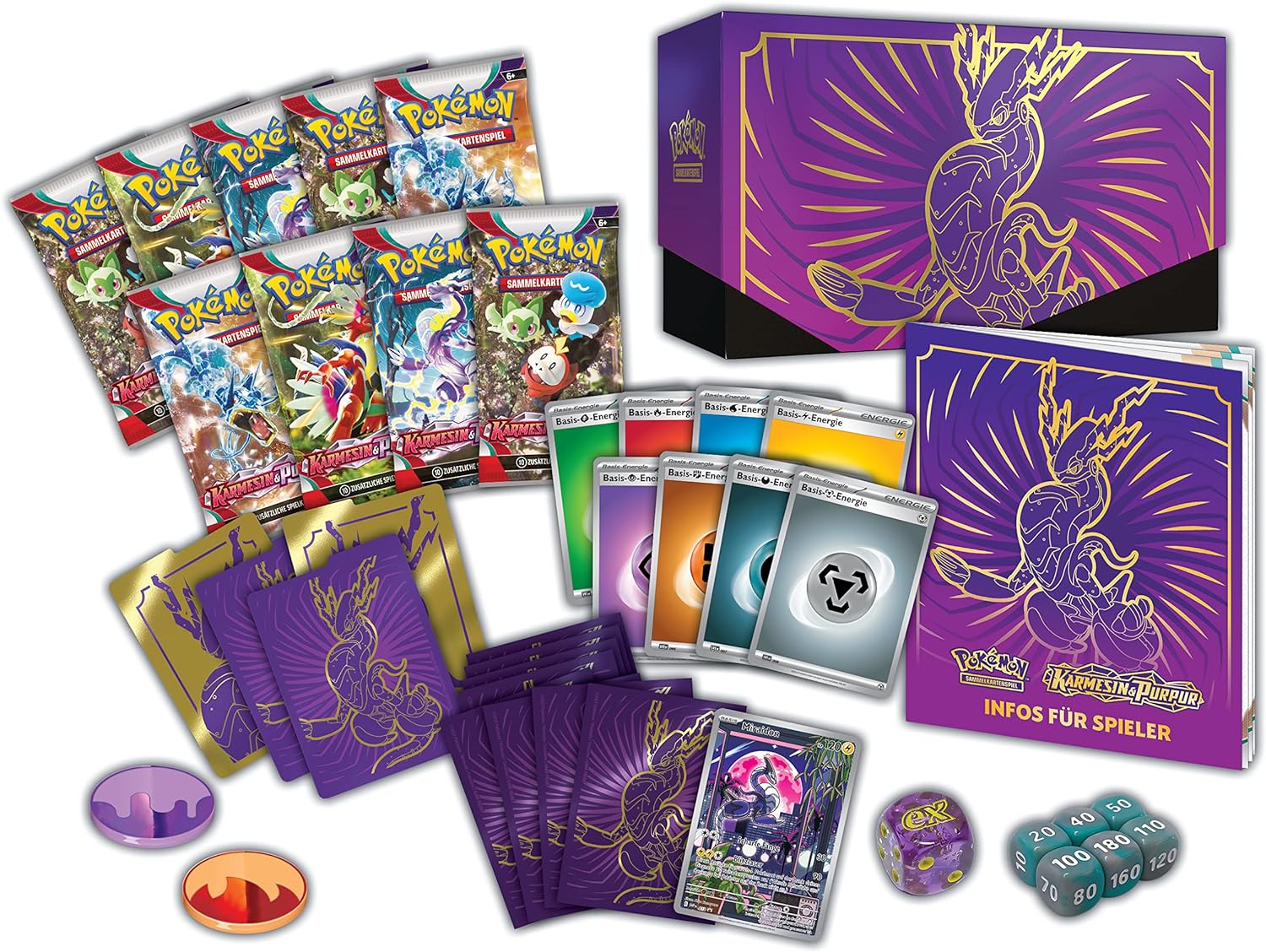 Pokémon Sammelkartenspiel Crimson & Purple Display Box Single