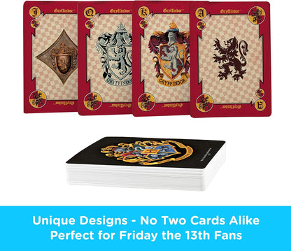AQUARIUS Harry Potter Playing Cards - House Crests Themed Deck of Cards for Your Favorite Card Games - Officially Licensed Harry Potter Merchandise & Collectibles