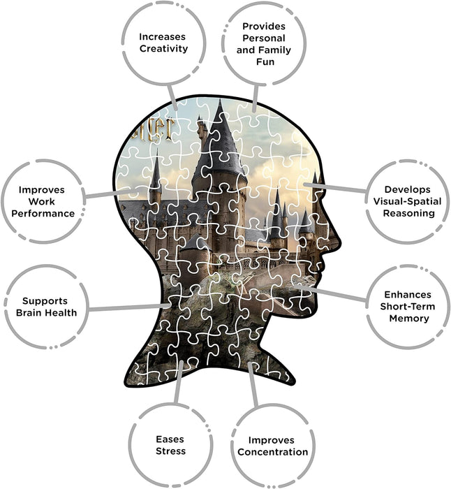 AQUARIUS 68510 Harry Potter Hogwarts Giant 3000 Piece Jigsaw Puzzle 1150mm x 820mm, Mixed