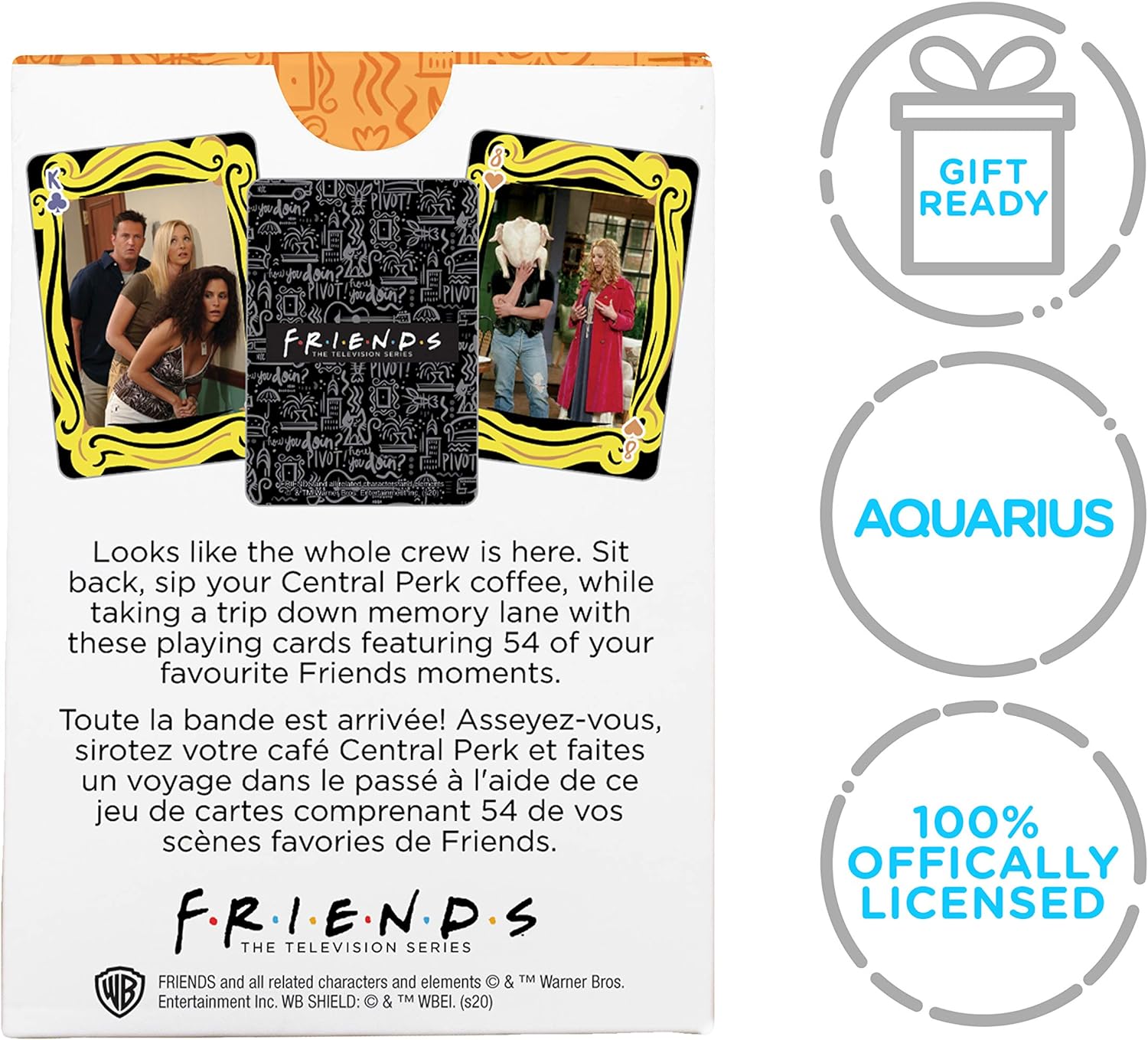 NMR DISTRIBUTION Friends Cast Playing Cards | 52 Card Deck + 2 Jokers, NMR DISTRIBUTION Friends Cast Playing Cards | 52 Card Deck + 2 Jokers, Friends Cast (Spielkarten): Inhalt: 54Blatt, AQUARIUS Friends Cast Playing Cards - Friends Themed Deck of Cards f