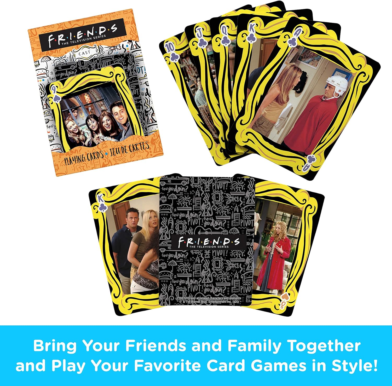 NMR DISTRIBUTION Friends Cast Playing Cards | 52 Card Deck + 2 Jokers, NMR DISTRIBUTION Friends Cast Playing Cards | 52 Card Deck + 2 Jokers, Friends Cast (Spielkarten): Inhalt: 54Blatt, AQUARIUS Friends Cast Playing Cards - Friends Themed Deck of Cards f