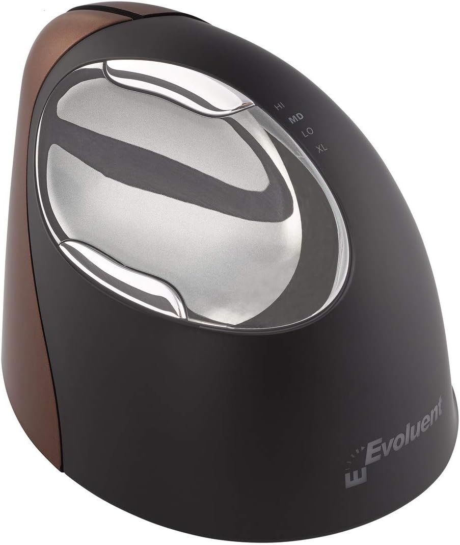 Evoluent VM4SWL Ergonomic mouse Vertical Mouse 4 Right wireless small, Black