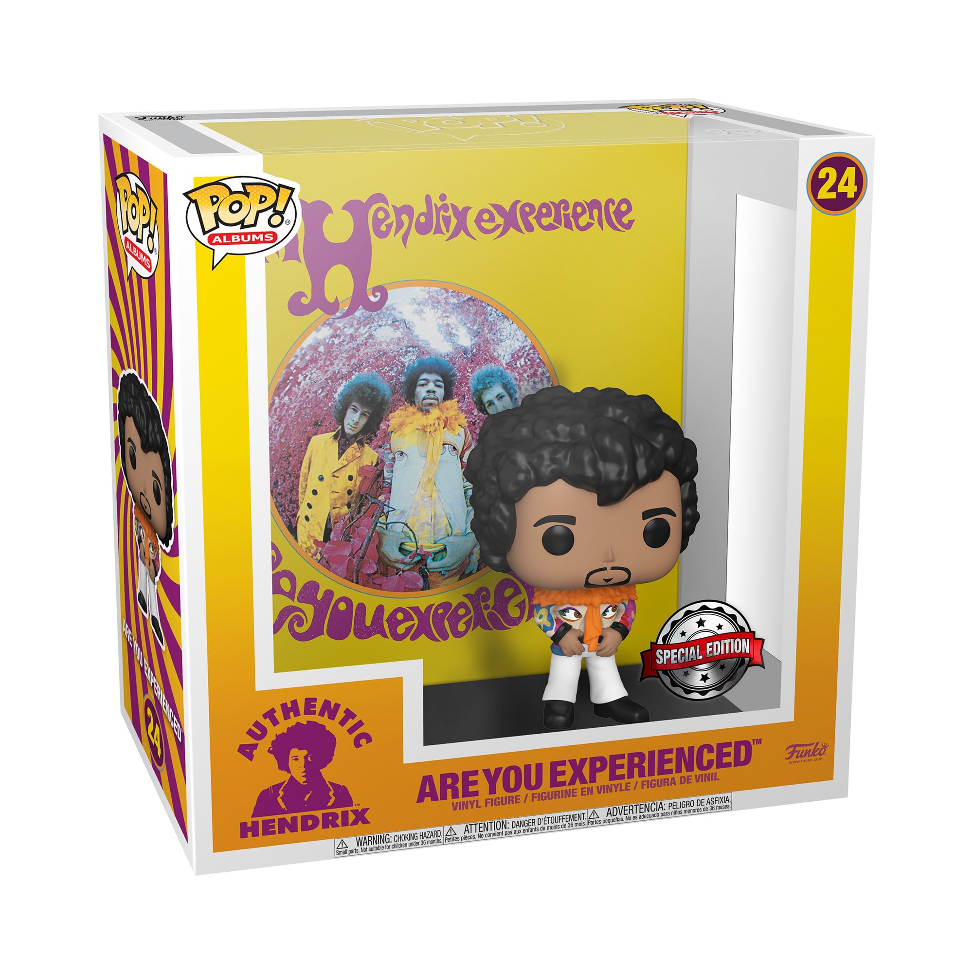 Funko POP! Albums: Jimi Hendrix - Are You Experienced - Amazon Exclusive - Collectable Vinyl Figure - Gift Idea - Official Merchandise - Toys For Kids & Adults - Music Fans