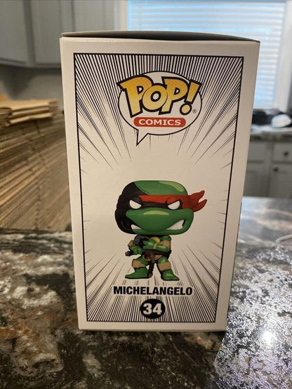 TMNT POP COMICS MICHELANGELO PX VINYL FIGURE W/B&W CHASE