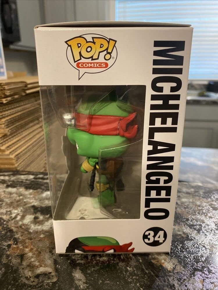 TMNT POP COMICS MICHELANGELO PX VINYL FIGURE W/B&W CHASE