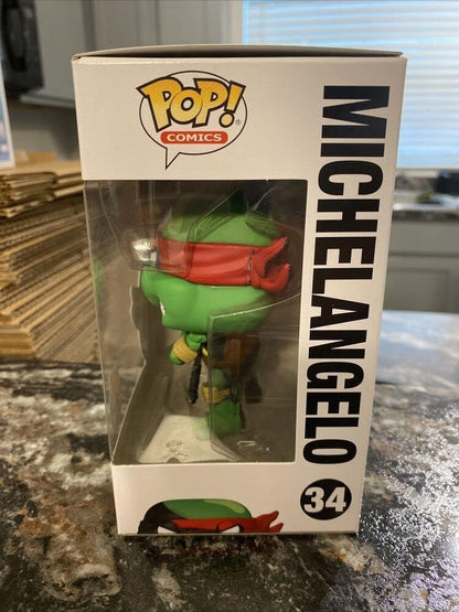 TMNT POP COMICS MICHELANGELO PX VINYL FIGURE W/B&W CHASE