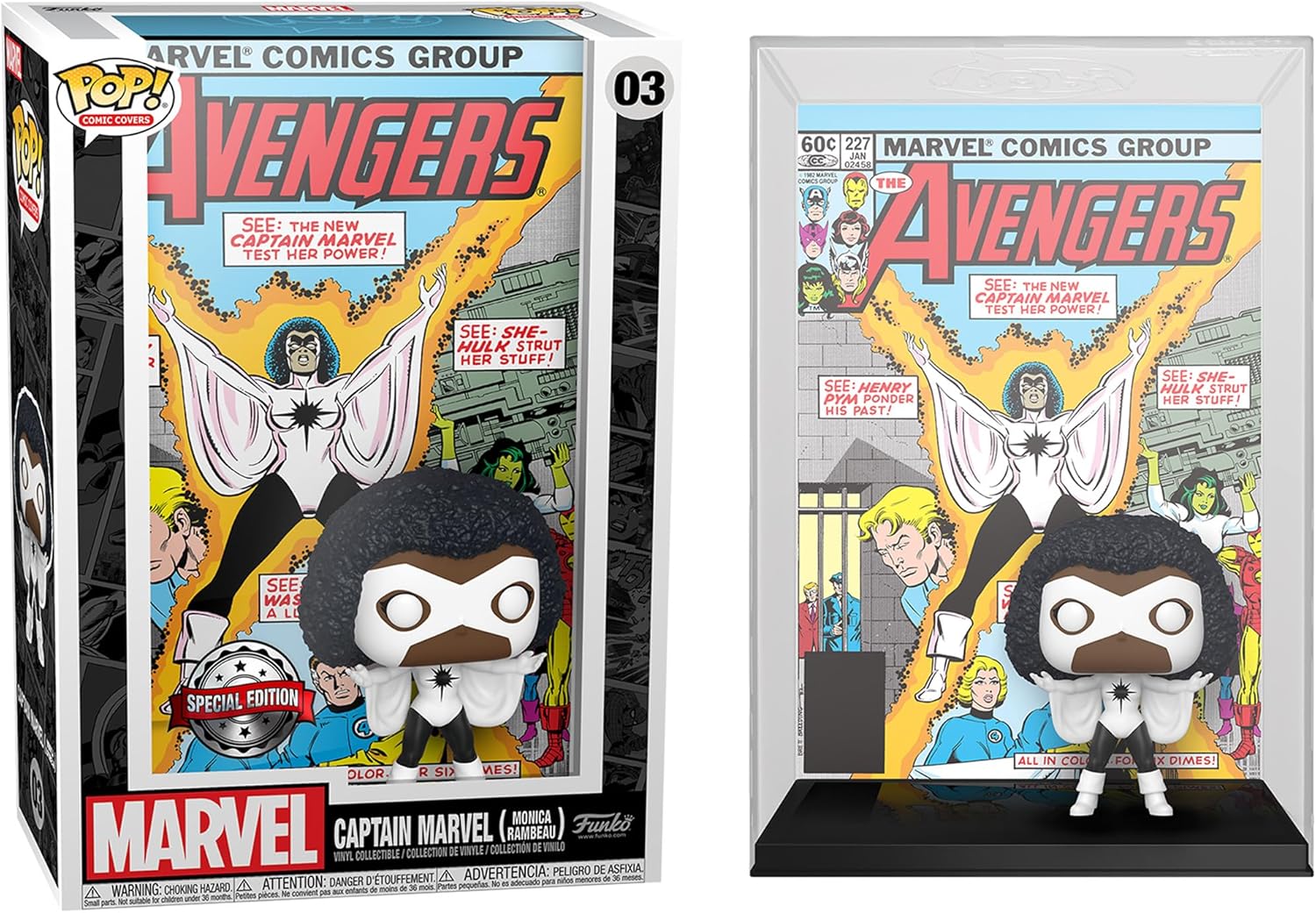 Funko Pop! Cover Art: Marvel - Captain Marvel- Collectable Vinyl Figure - Gift Idea - Official Merchandise - Toys for Kids & Adults - Movies Fans - Model Figure for Collectors and Display