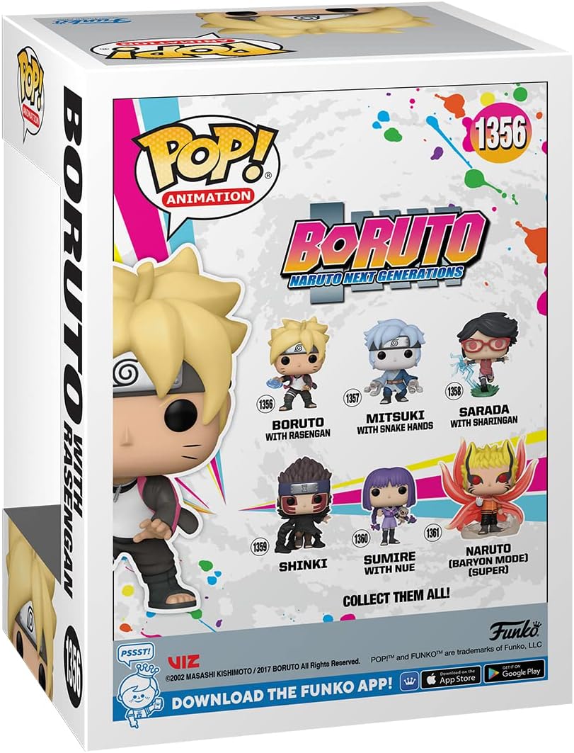 Funko POP! Animation: Boruto - Boruto Uzumaki With Rasengan - Boruto: Naruto Next Generations - Collectable Vinyl Figure - Gift Idea - Official Merchandise - Toys for Kids & Adults - Anime Fans