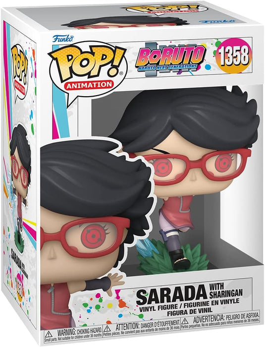 Funko POP! Animation: Boruto - Sarada Uchiha With Sharingan - Boruto: Naruto Next Generations - Collectable Vinyl Figure - Gift Idea - Official Merchandise - Toys for Kids & Adults - Anime Fans