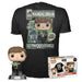 Funko Pop! & Tee: Mandalorian - Luke Skywalker With Grogu (The Child, Baby Yoda) - Small - (S) - Star Wars: The Mandalorian - T-Shirt, Maglietta - Vestiti con Figura in Vinile da Collezione Uomini