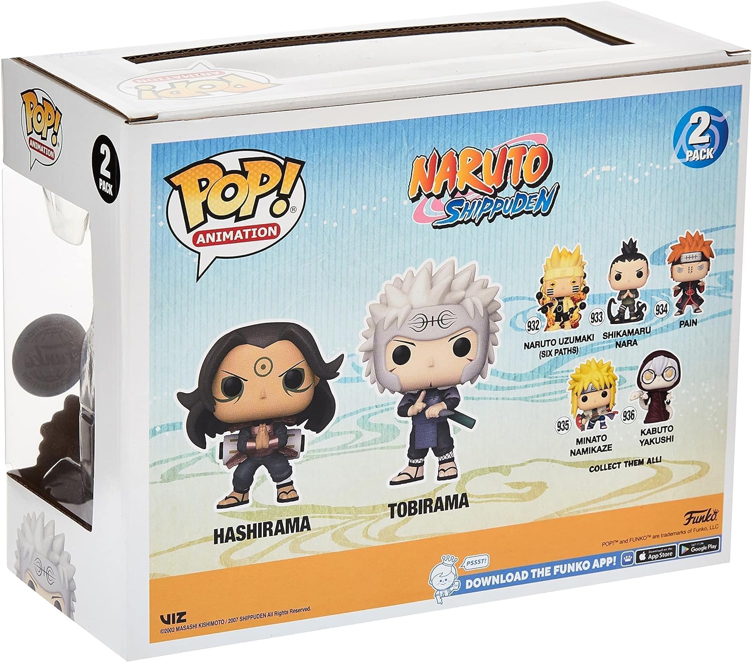 Funko Pop! Animation: Naruto - 2 Packung Hashirama & Tobirama - Naruto Shippuden - Vinyl-Sammelfigur - Geschenkidee - Offizielle Handelswaren - Spielzeug Für Kinder und Erwachsene - Anime Fans