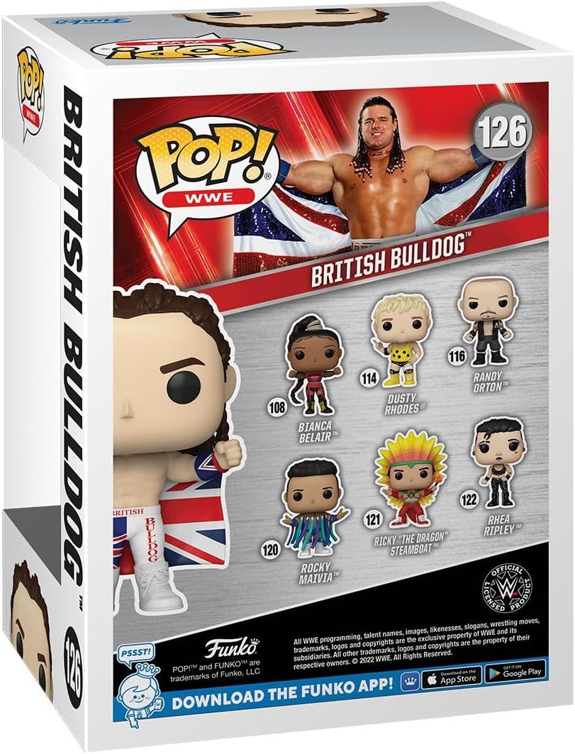 Funko POP! WWE: British Bulldog - Davey Boy Smith - Collectable Vinyl Figure - Gift Idea - Official Merchandise - Toys for Kids & Adults - Sports Fans - Model Figure for Collectors and Display