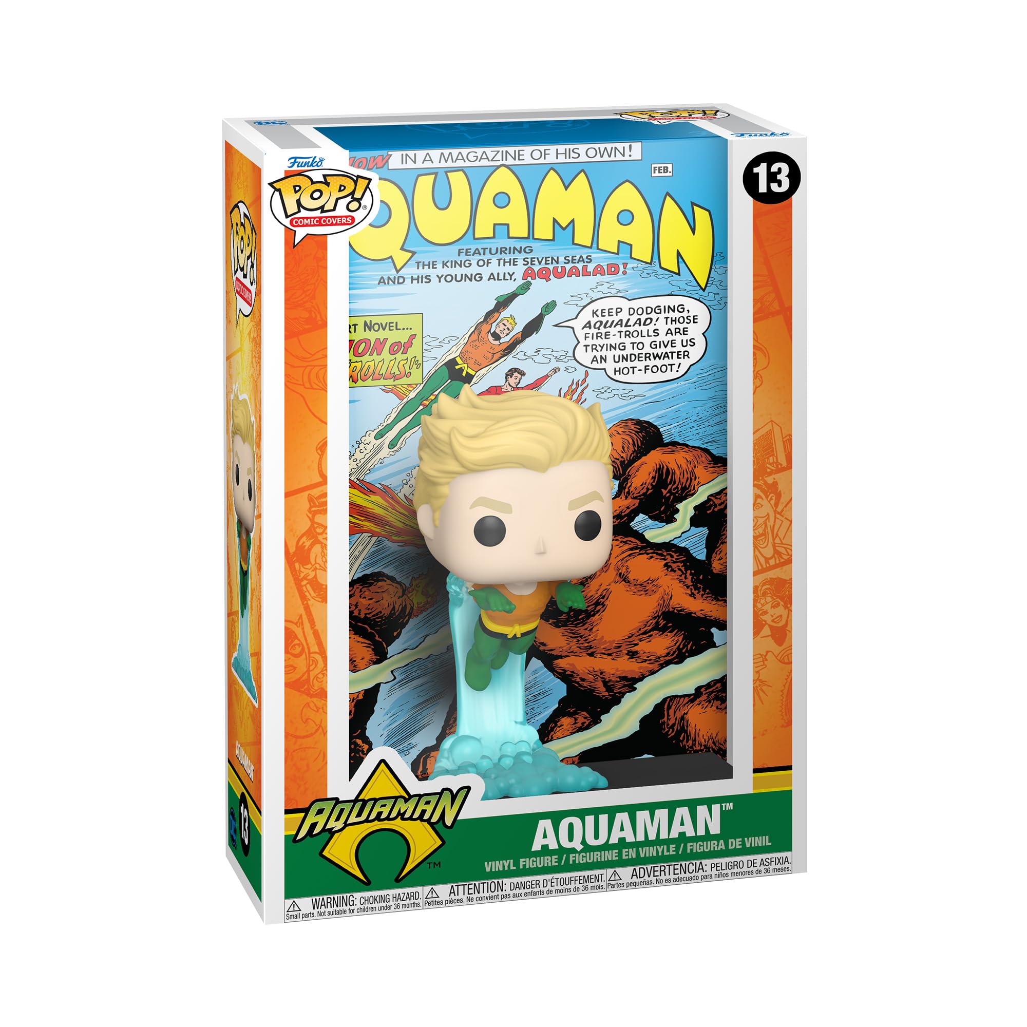 Funko POP! Comic Cover: DC - Aquaman - Collectable Vinyl Figure - Gift Idea - Official Merchandise - Toys for Kids & Adults - Model Figure for Collectors and Display