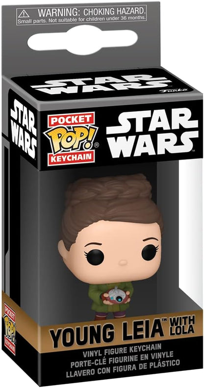 Funko POP! Keychain: Obi-Wan Kenobi - Trudeau - Young Leia Organa - Star Wars Novelty Keyring - Collectable Mini Figure - Stocking Filler - Gift Idea - Official Merchandise - TV Fans - Backpack Decor