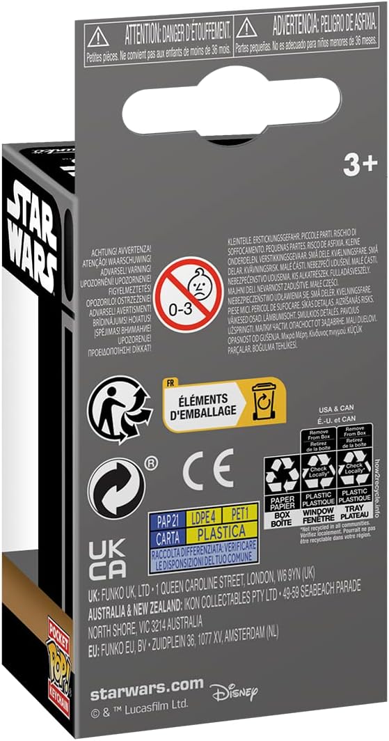 Funko POP! Keychain: Obi-Wan Kenobi - Trudeau - Young Leia Organa - Star Wars Novelty Keyring - Collectable Mini Figure - Stocking Filler - Gift Idea - Official Merchandise - TV Fans - Backpack Decor