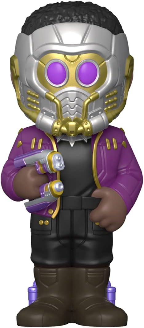 Funko Vinyl SODA: Marvel Friday What If - Starlord T'Challa - 1/6 Odds for Rare Chase Variant - Collectable Vinyl Figure - Gift Idea - Official Merchandise - Toys for Kids & Adults
