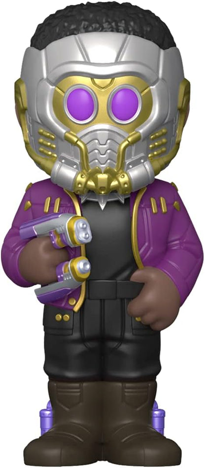 Funko Vinyl SODA: Marvel Friday What If - Starlord T'Challa - 1/6 Odds for Rare Chase Variant - Collectable Vinyl Figure - Gift Idea - Official Merchandise - Toys for Kids & Adults