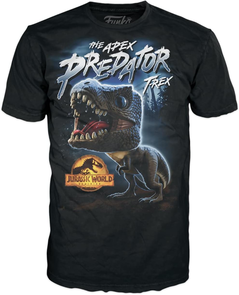 Funko Pocket Pop! & Tee: Arcadia - Trex - Extra Large - (XL) - Jurassic Park - T-Shirt - Clothes With Collectable Vinyl Minifigure - Gift Idea - Toys and Short Sleeve Top for Adults Unisex Men