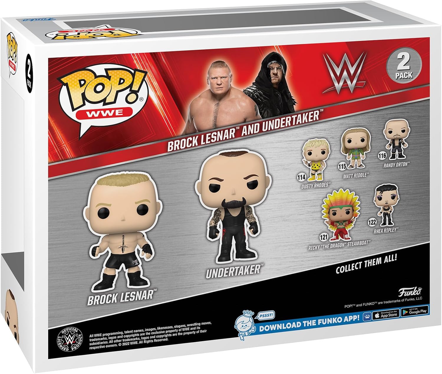 Funko POP! WWE: Lesnar & Undertaker and Undertaker - Collectable Vinyl Figure - Gift Idea - Official Merchandise - Toys for Kids & Adults - Sports Fans - Model Figure for Collectors and Display
