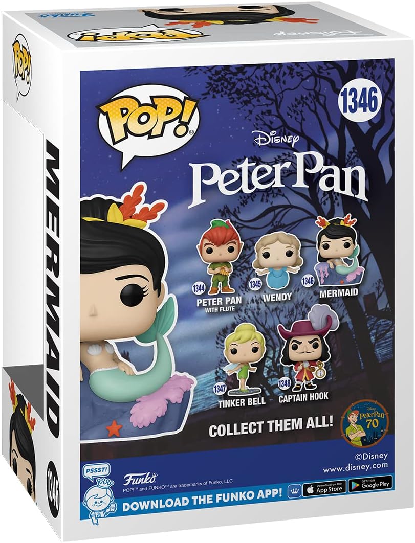 Funko POP! Disney: Peter Pan 70th - Mermaid - Collectable Vinyl Figure - Gift Idea - Official Merchandise - Toys for Kids & Adults - Movies Fans - Model Figure for Collectors and Display