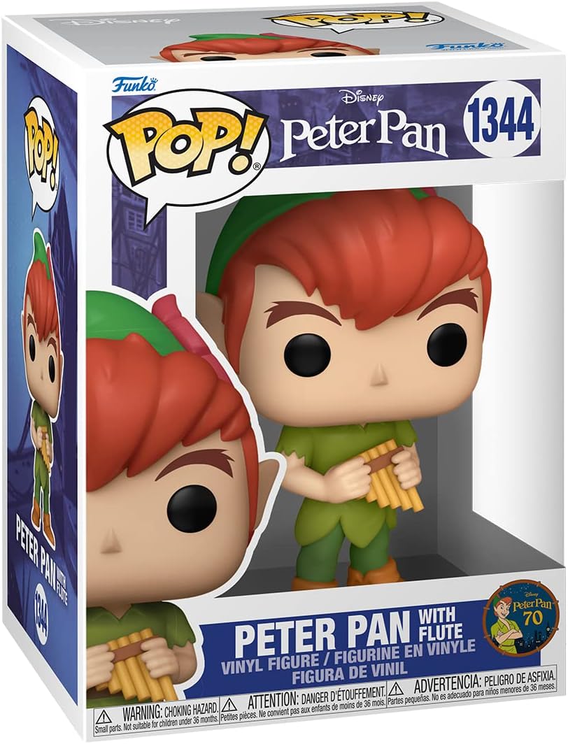 Funko POP! Disney: Peter Pan 70th - Peter With Flute - Collectable Vinyl Figure - Gift Idea - Official Merchandise - Toys for Kids & Adults - Movies Fans - Model Figure for Collectors and Display