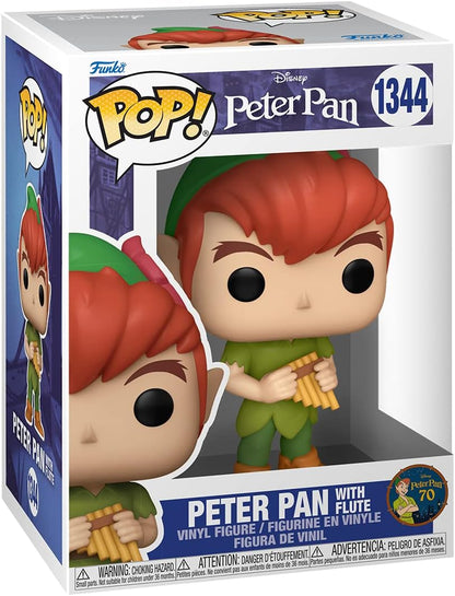 Funko POP! Disney: Peter Pan 70th - Peter With Flute - Collectable Vinyl Figure - Gift Idea - Official Merchandise - Toys for Kids & Adults - Movies Fans - Model Figure for Collectors and Display