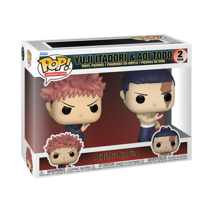 Funko POP! Animation: JJK - 2 Pack Yuji Itadori & Todo - Jujutsu Kaisen - Collectable Vinyl Figure - Gift Idea - Official Merchandise - Toys for Kids & Adults - Anime Fans