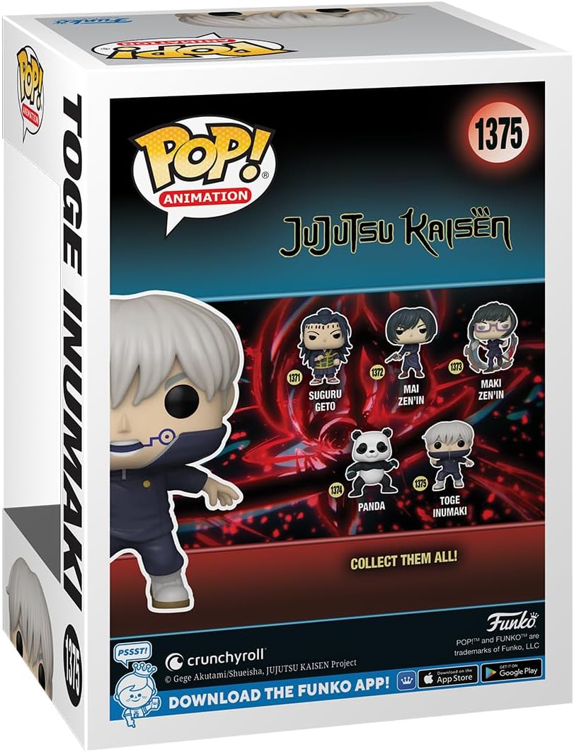 Funko POP! Animation: JJK - Toge Inumaki - 1/6 Odds for Rare Chase Variant - Jujutsu Kaisen - Collectable Vinyl Figure - Gift Idea - Official Merchandise - Toys for Kids & Adults - Anime Fans