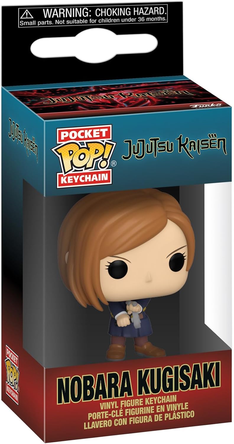 Funko POP! Keychain: JJK - Nobara Kugisaki - Jujutsu Kaisen - Mini Figura in Vinile da Collezione Novità Portachiavi - Riempitivi per Calze - Idea Regalo - Merchandising Ufficiale - Anime Fans