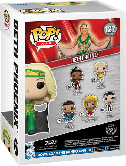 Funko Pop! WWE: Beth Phoenix 1/6 Odds for Rare Chase Variant Collectable Vinyl Figure Gift Idea Official Merchandise Toys for Kids & Adults - Sports Fans - Model Figure for Collectors , Multicolor