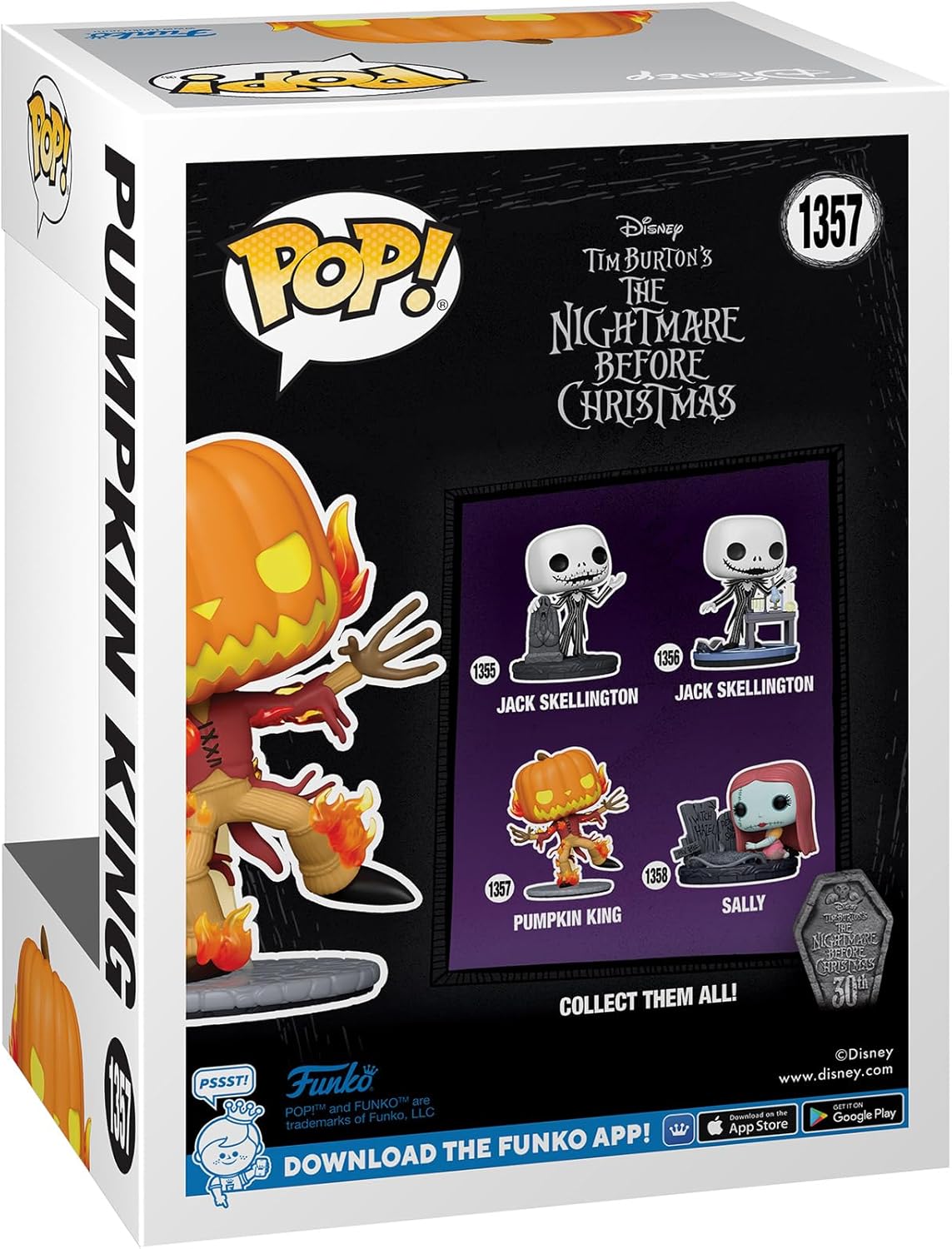 Funko POP! Disney: the Nightmare Before Christmas 30th - Pum Packin Kingpkin King - Collectable Vinyl Figure - Gift Idea - Official Merchandise - Toys for Kids & Adults - Movies Fans