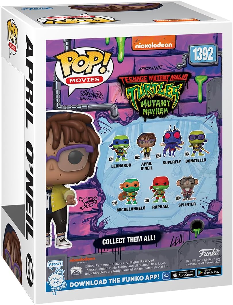 Funko Pop! Movies: Teenage Mutant Ninja Turtles - (Teenage Mutant Ninja Turtles (TMNT) ) - April O'Neil O Neil - Collectable Vinyl Figure - Gift Idea - Official Merchandise - Toys for Kids & Adults