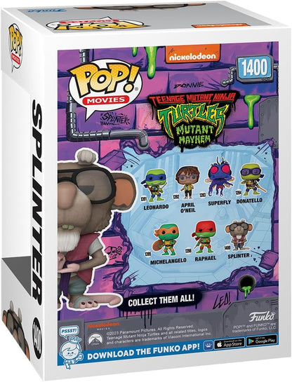 Funko Pop! Movies: Teenage Mutant Ninja Turtles - (Teenage Mutant Ninja Turtles (TMNT) ) - Splinter - Collectable Vinyl Figure - Gift Idea - Official Merchandise - Toys for Kids & Adults