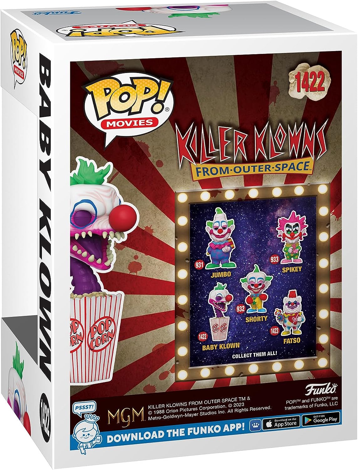 Funko POP! Movies: KKOS - Baby Klown - Killer Klowns from Outer Space - Collectable Vinyl Figure - Gift Idea - Official Merchandise - Toys for Kids & Adults - Movies Fans One Size