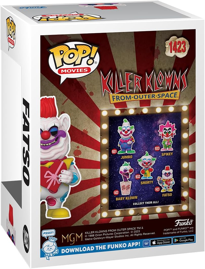Funko POP! Movies: KKOS - Fatso - Killer Klowns from Outer Space - Collectable Vinyl Figure - Gift Idea - Official Merchandise - Toys for Kids & Adults - Movies Fans - Model Figure for Collectors One Size